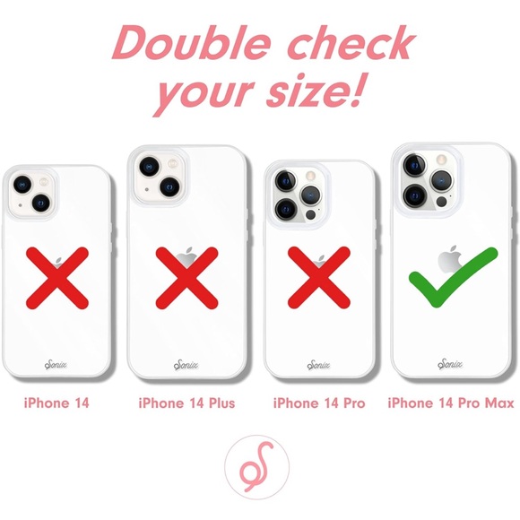 Sonix iPhone 14 Pro Max Pink/Orange Checkered Case NWT - Picture 5 of 6